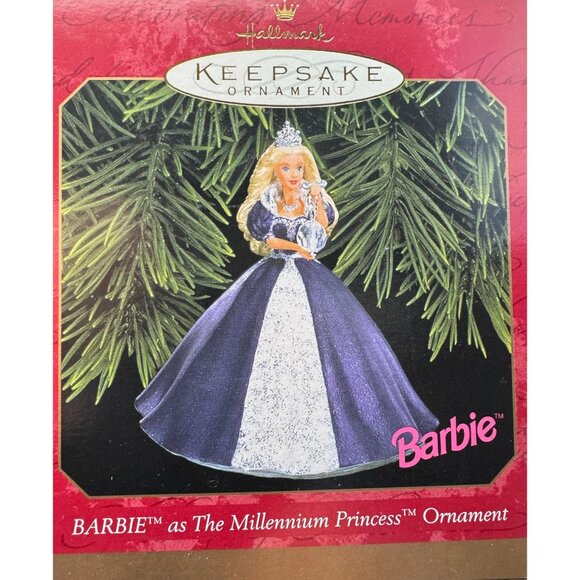 1999 Hallmark Keepsake Barbie Millennium Princess Ornament Anita Rogers LNIB - Picture 1 of 5